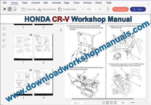 HONDA CR-V Workshop Manual
